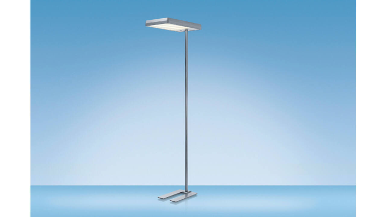 Vloerlamp Hansa led Maxlight aluminium