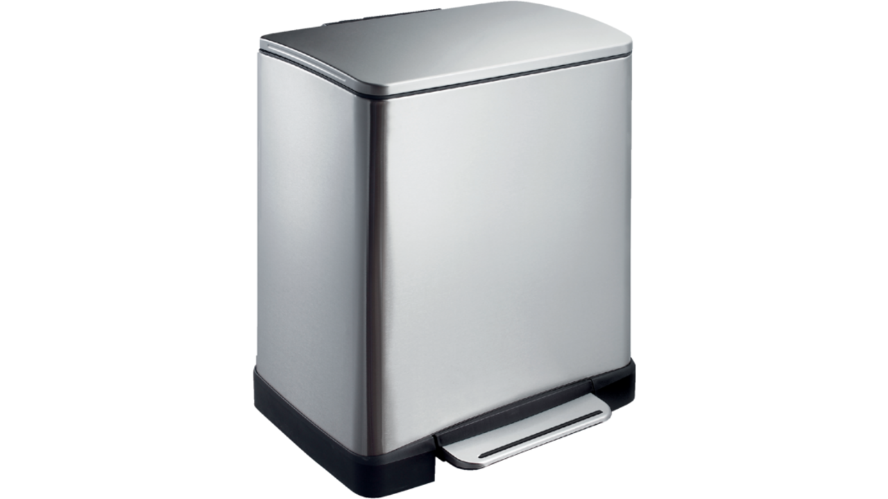 Afvalbak EKO E-Cube pedaalemmer 9+10liter RVS