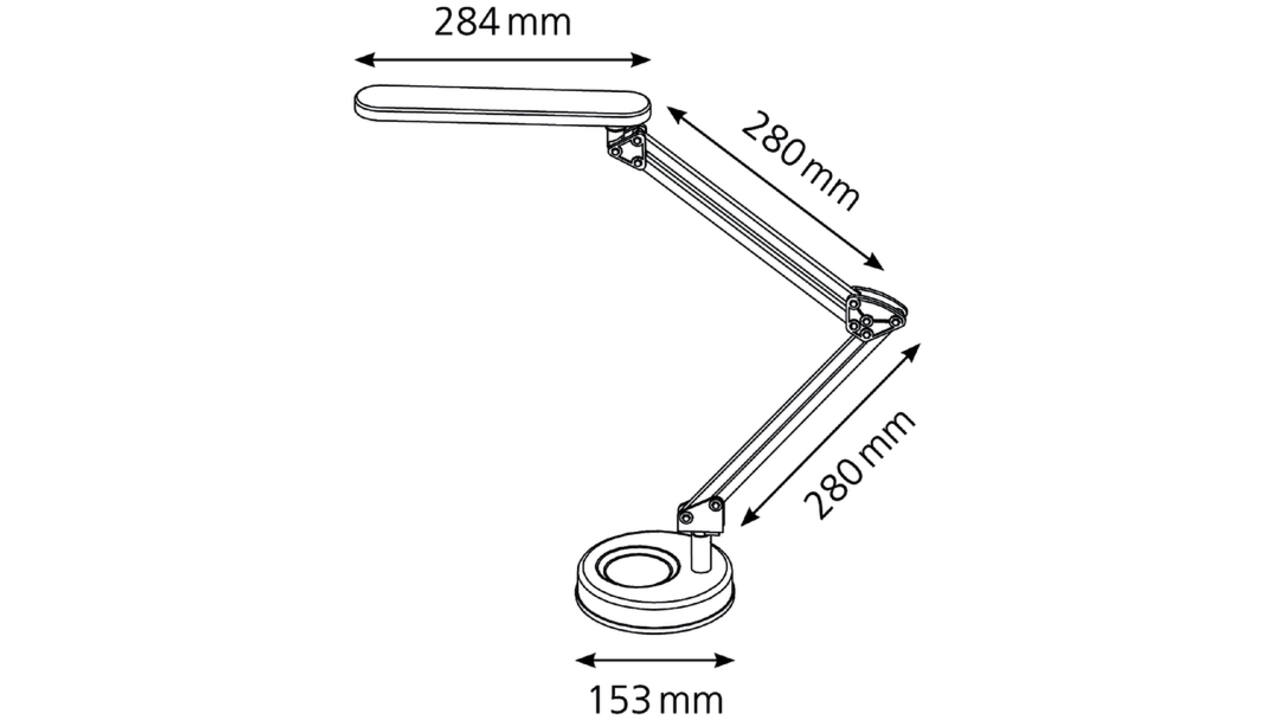 Bureaulamp Hansa led 4stars zwart