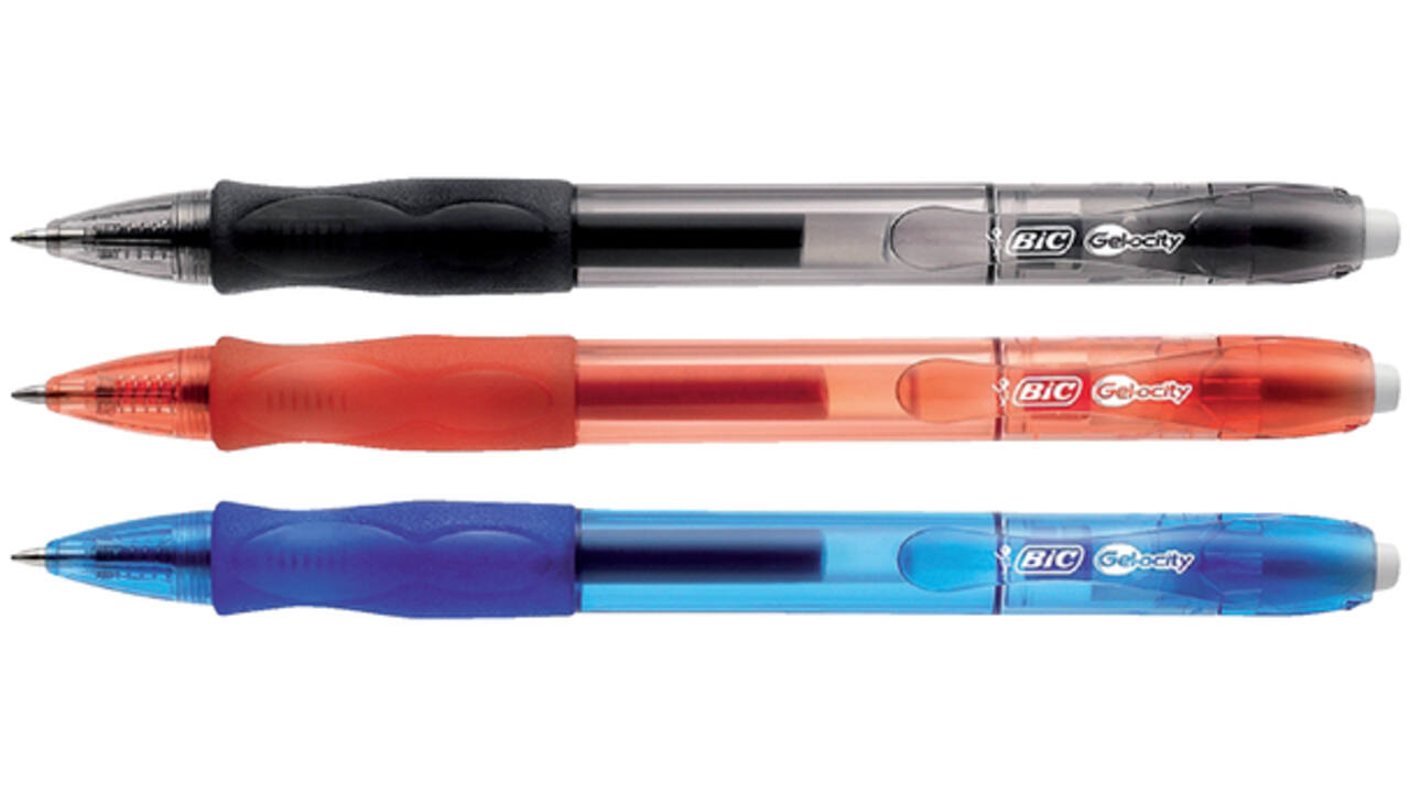 Gelschrijver Bic Gel-ocity medium rood