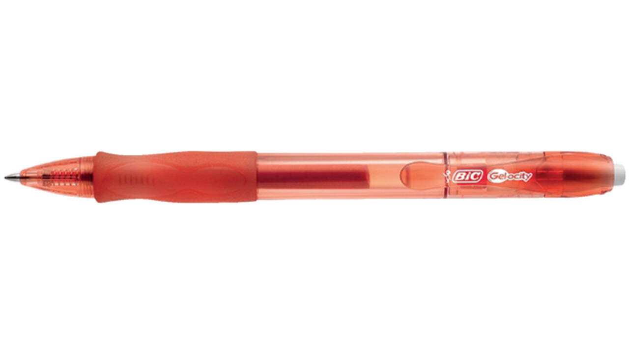 Gelschrijver Bic Gel-ocity medium rood