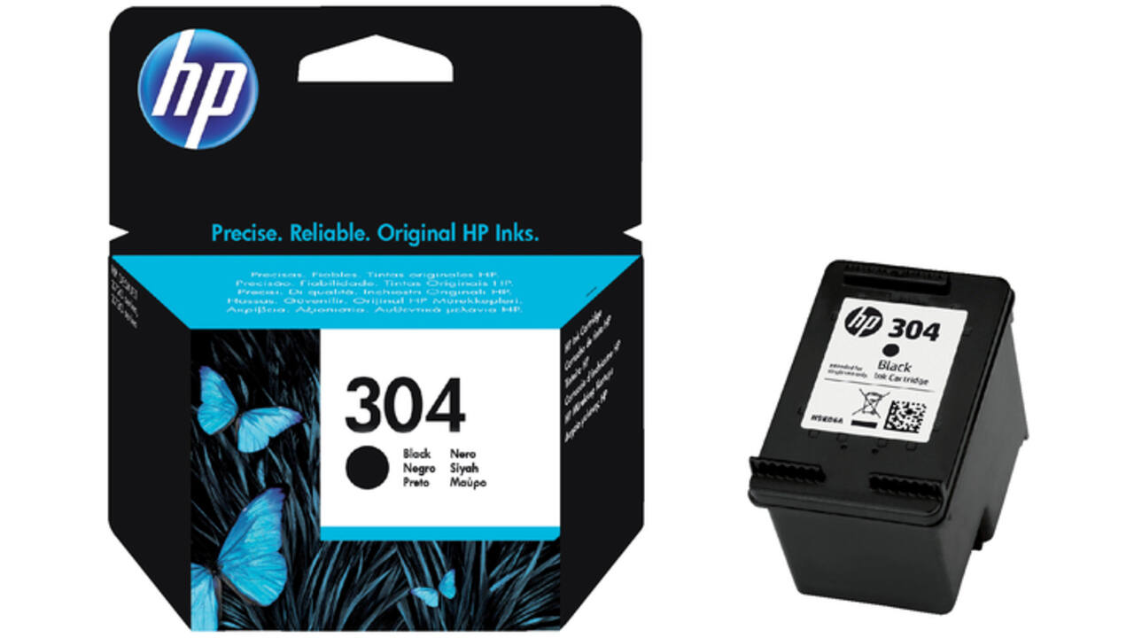Inktcartridge HP N9K06AE 304 zwart