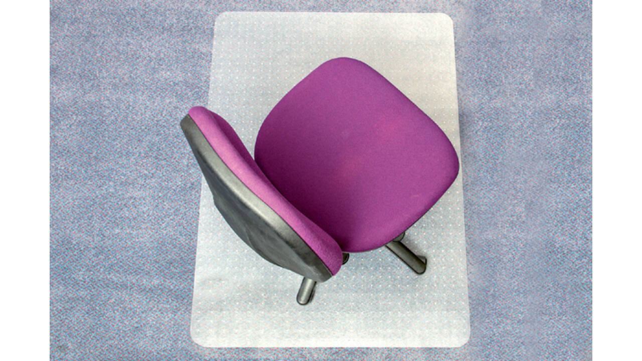 Stoelmat Floortex PVC 120x150cm voor zachte vloeren