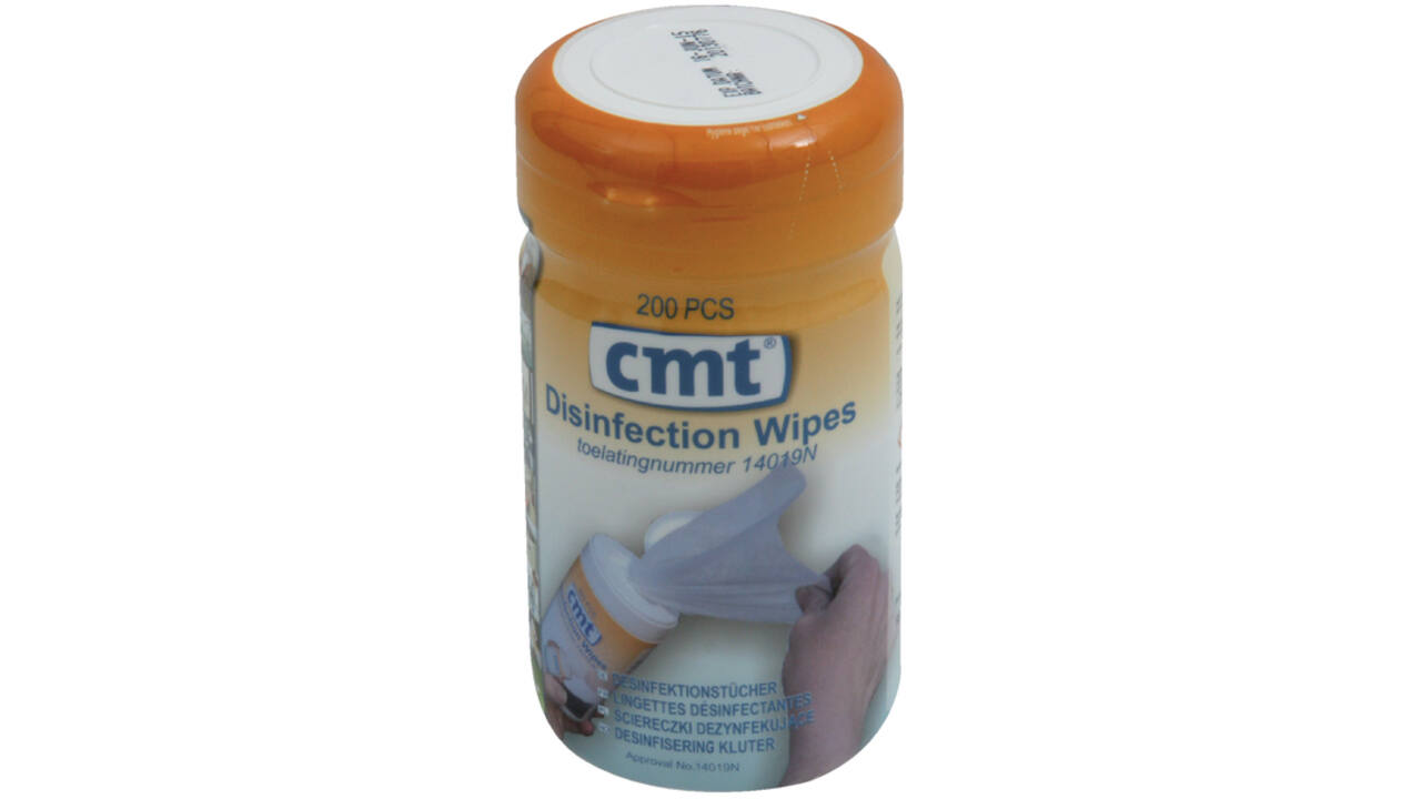Desinfectiedoekjes CMT pot à 200 stuks