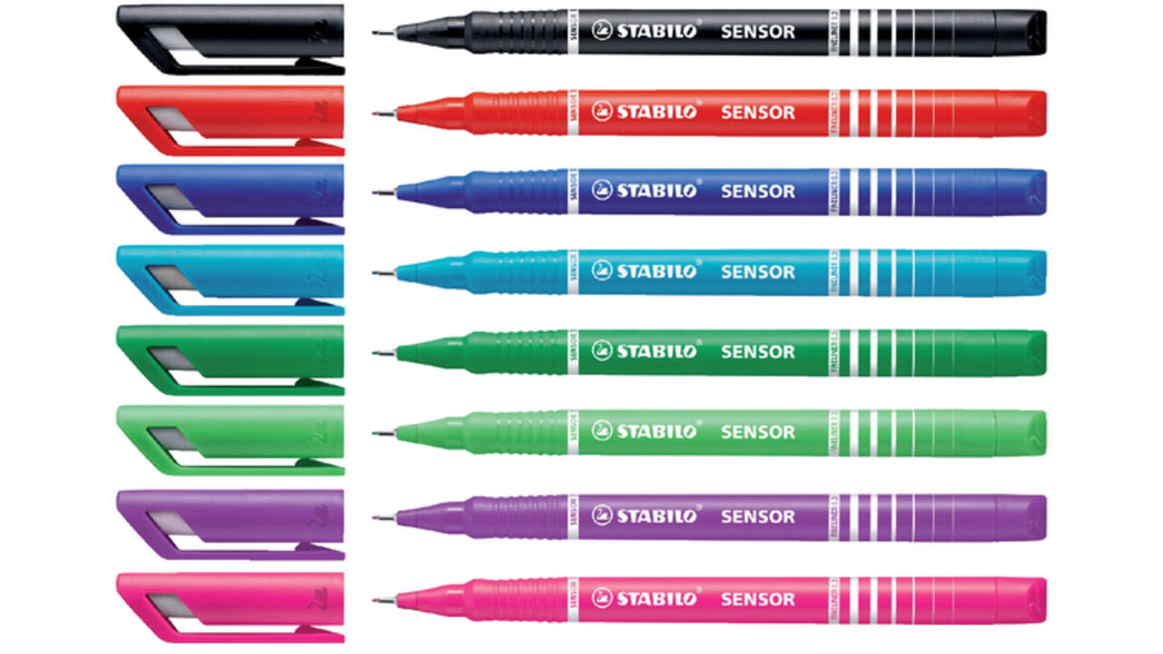 Fineliner STABILO Sensor 189/40 fijn rood