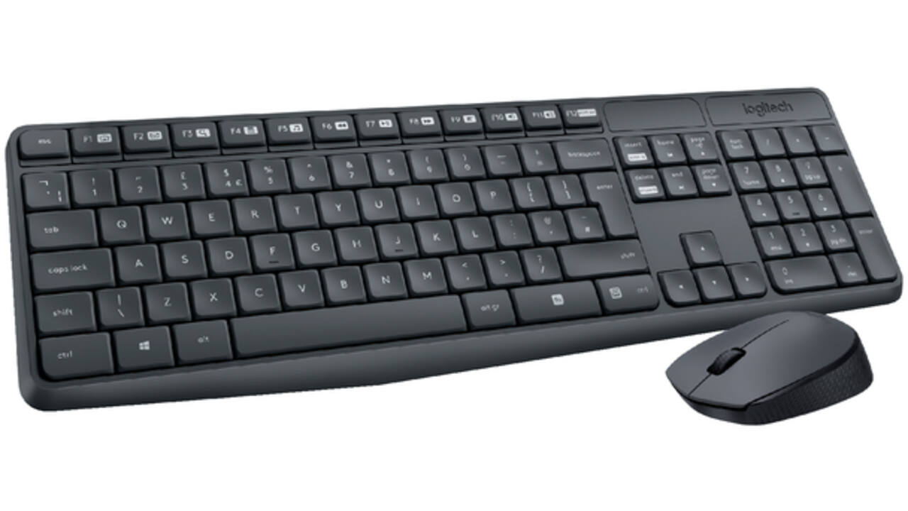 Toetsenbord Logitech MK235 Qwerty +muis zwart