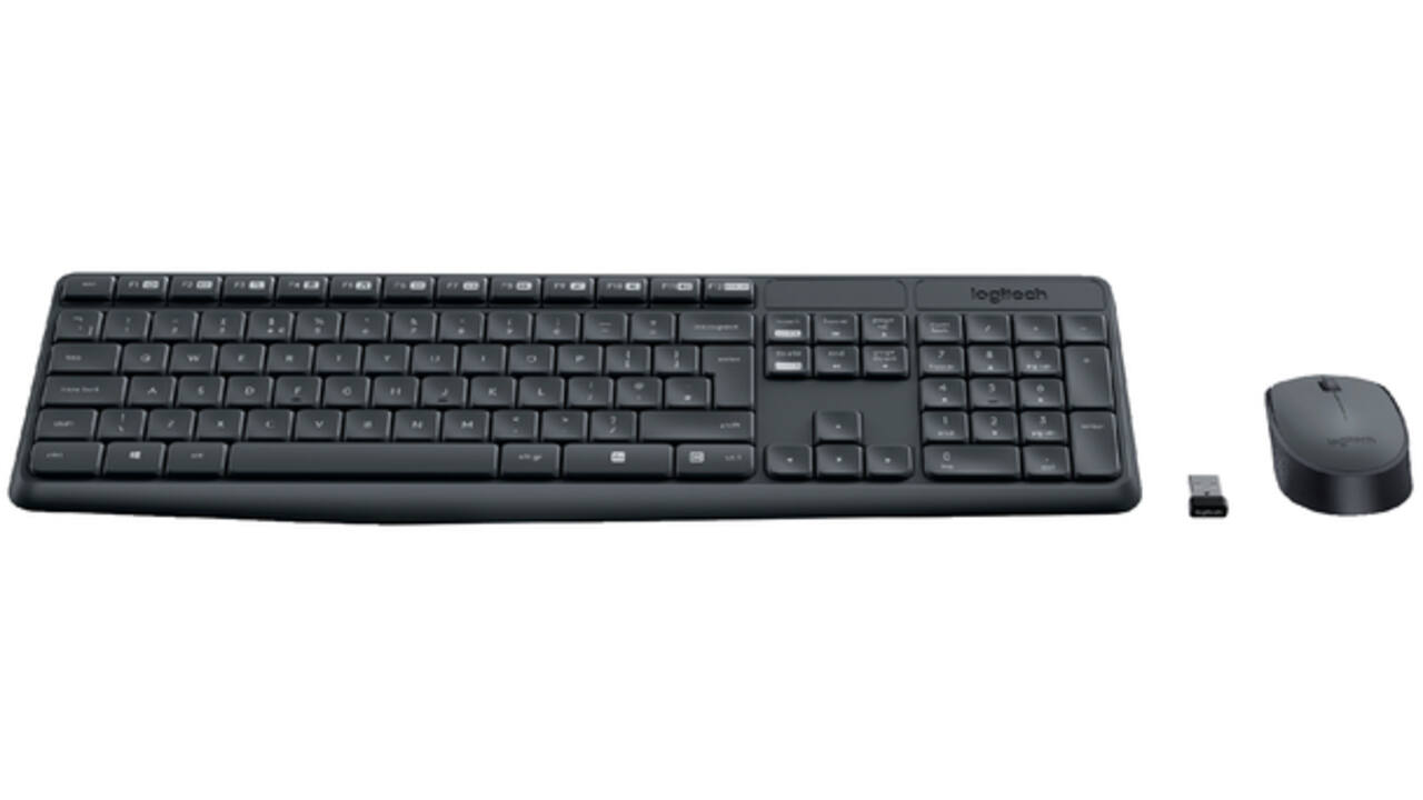 Toetsenbord Logitech MK235 Qwerty +muis zwart