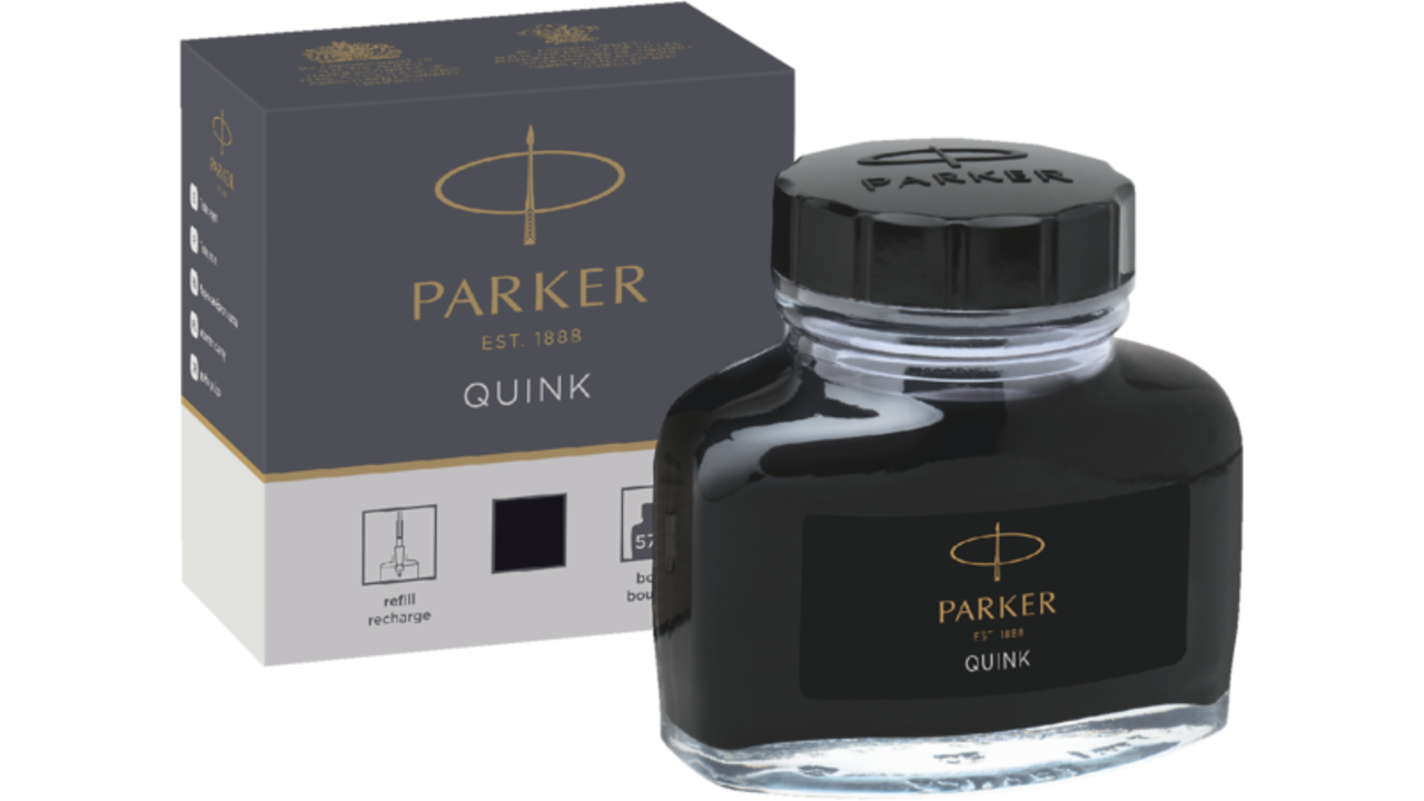 Vulpeninkt Parker Quink permanent 57ml zwart