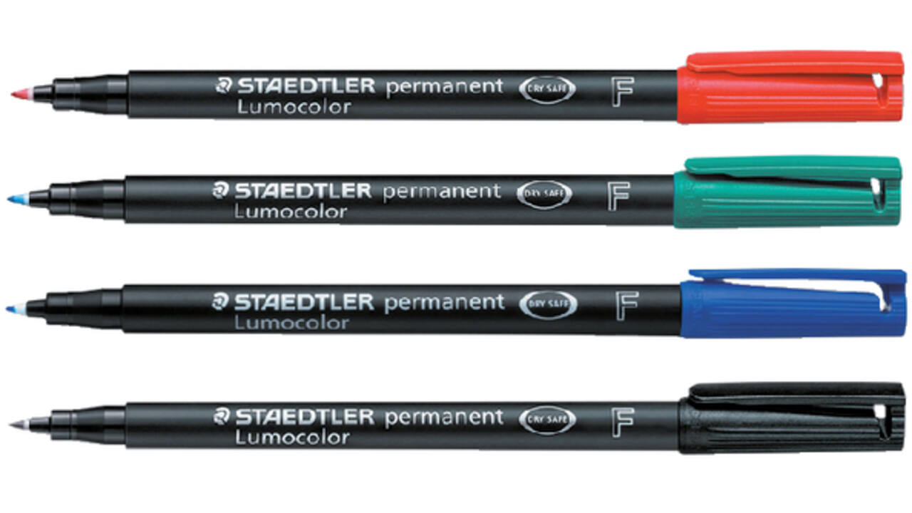 Viltstift Staedtler Lumocolor 318 permanent F rood