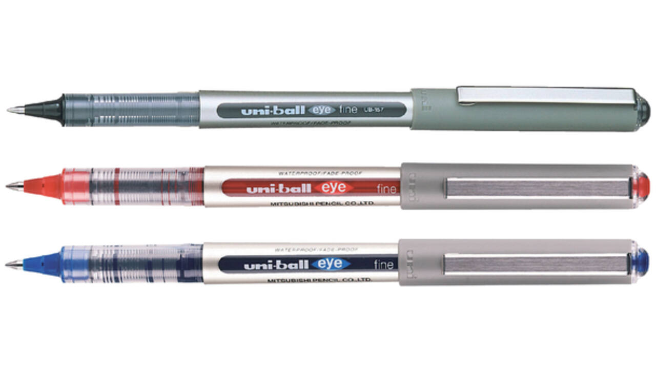 Rollerpen Uni-ball Eye 157N fijn zwart