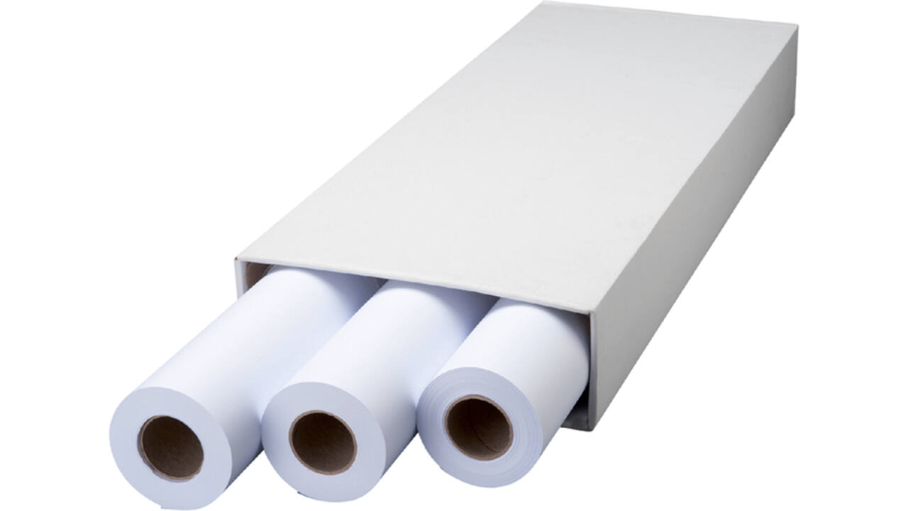 Inkjetpapier Quantore Plot 914mmx50m 75gr 3 rollen