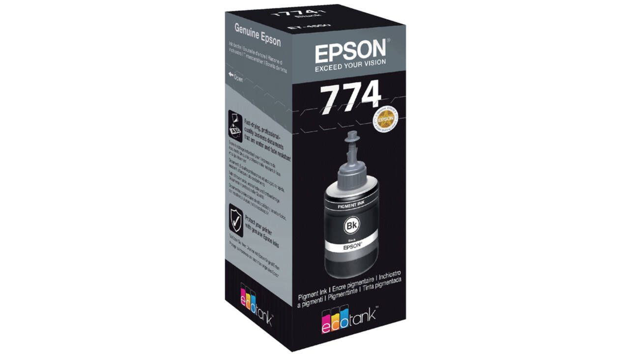 Navulinkt Epson 774 T7741 zwart