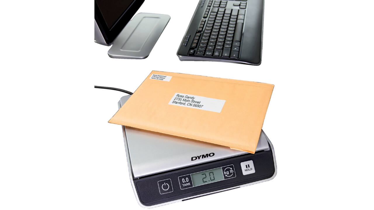 Pakketweger Dymo M10 digitaal tot 10 kilogram zilver/zwart