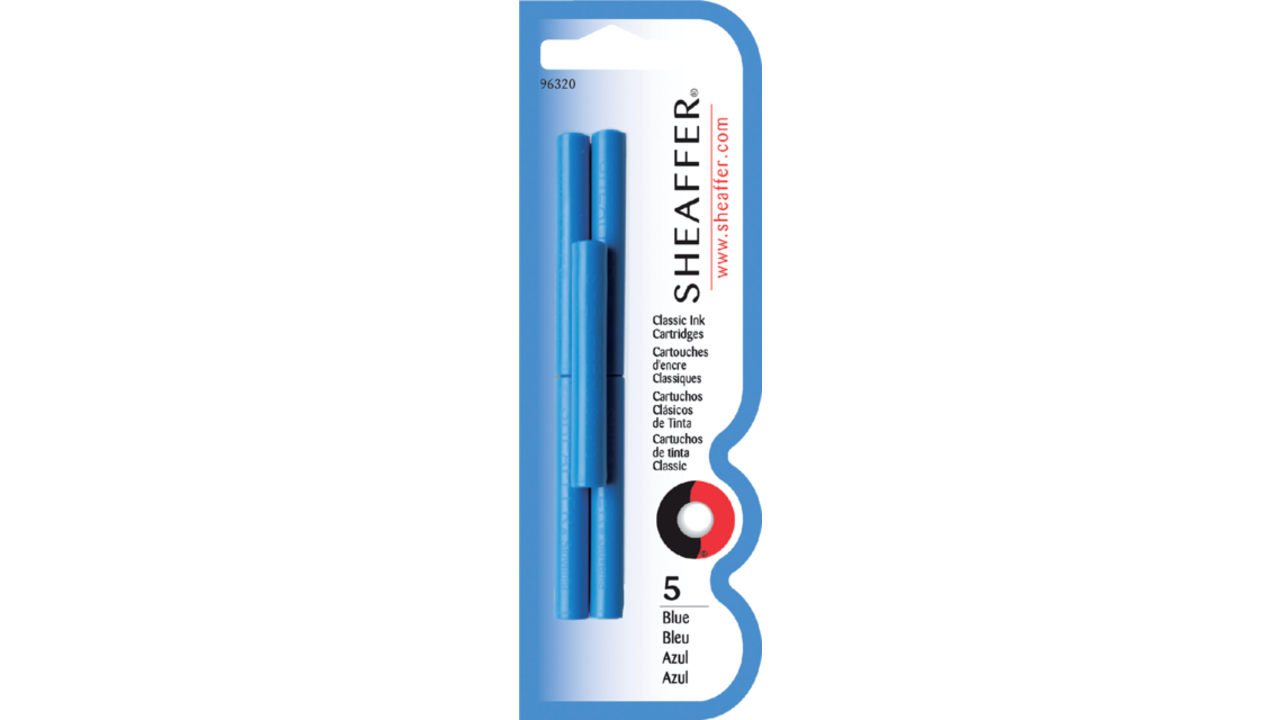 Inktpatroon Sheaffer skrip classic blauw blister à 5 stuks