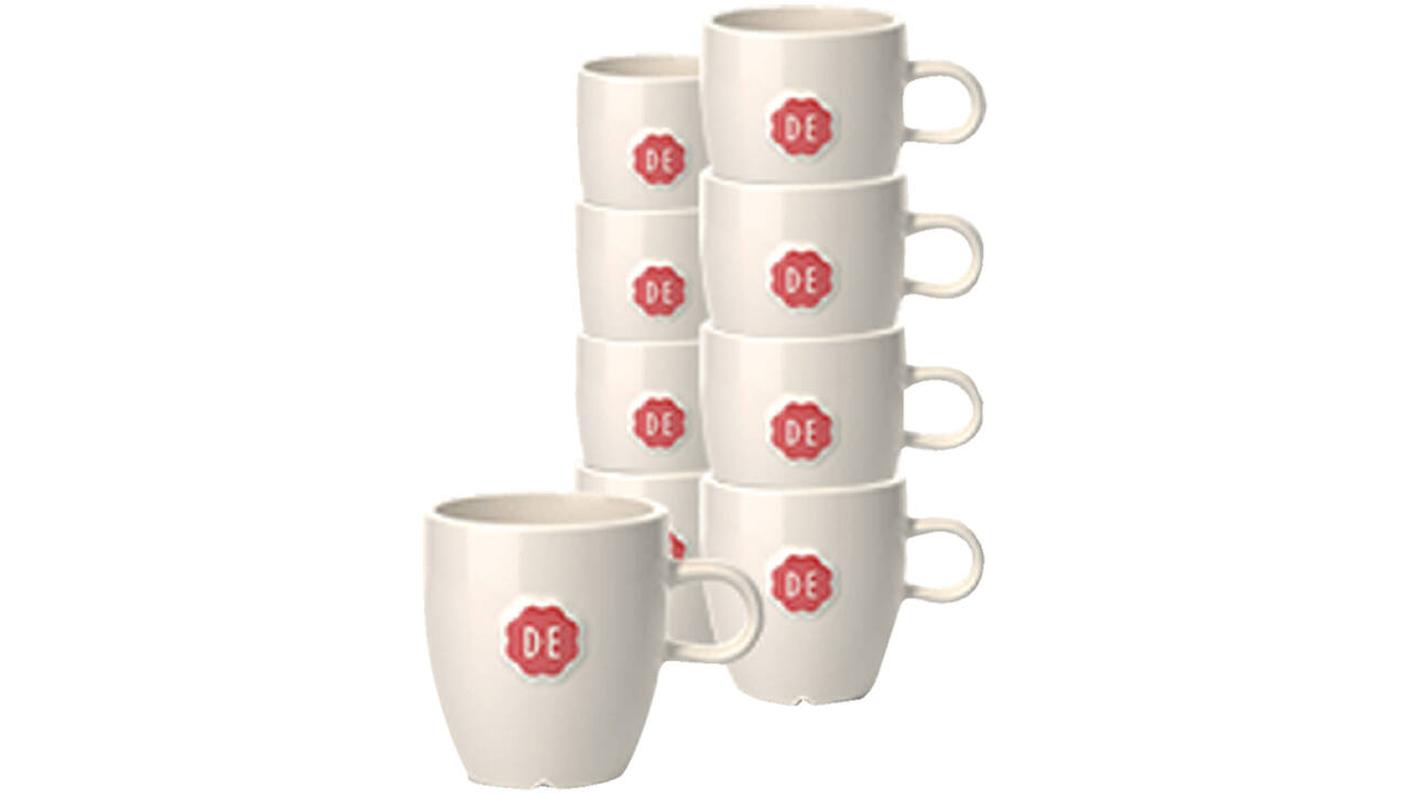Kopje Douwe Egberts Lungo 150ml wit