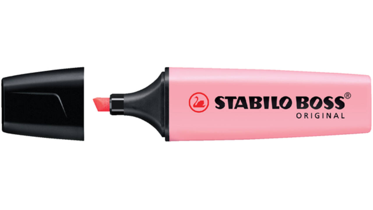Markeerstift STABILO BOSS Original 70/4 pastel assorti etui à 4 stuks
