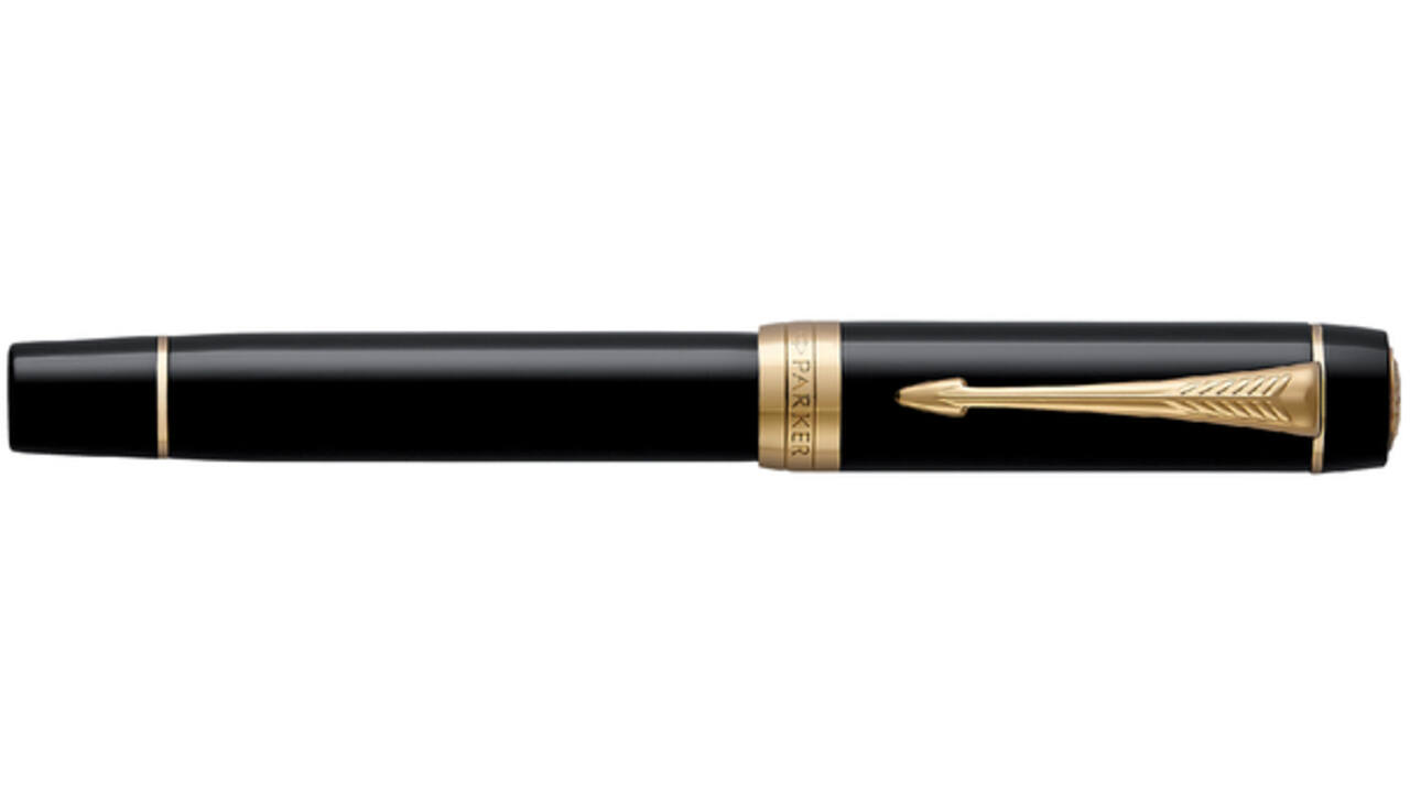 Vulpen Parker Duofold Classic black 18k GT fijn