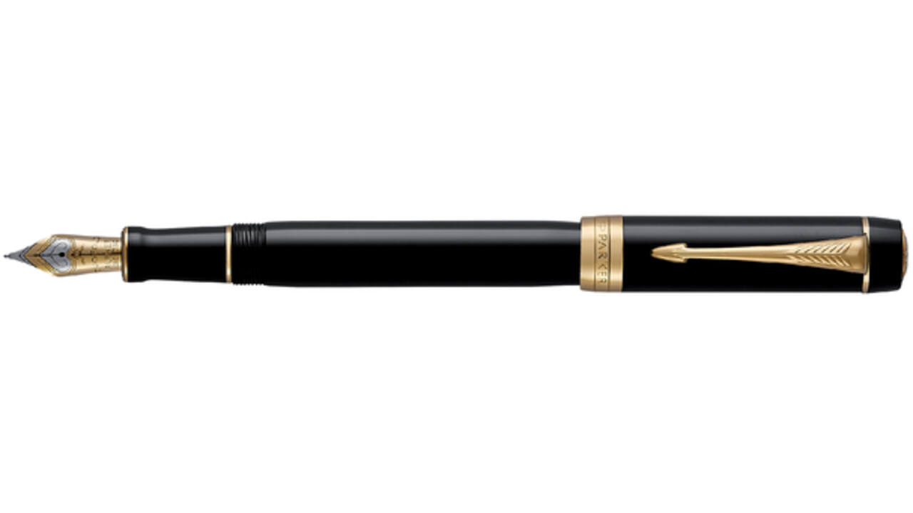 Vulpen Parker Duofold Classic black 18k GT medium