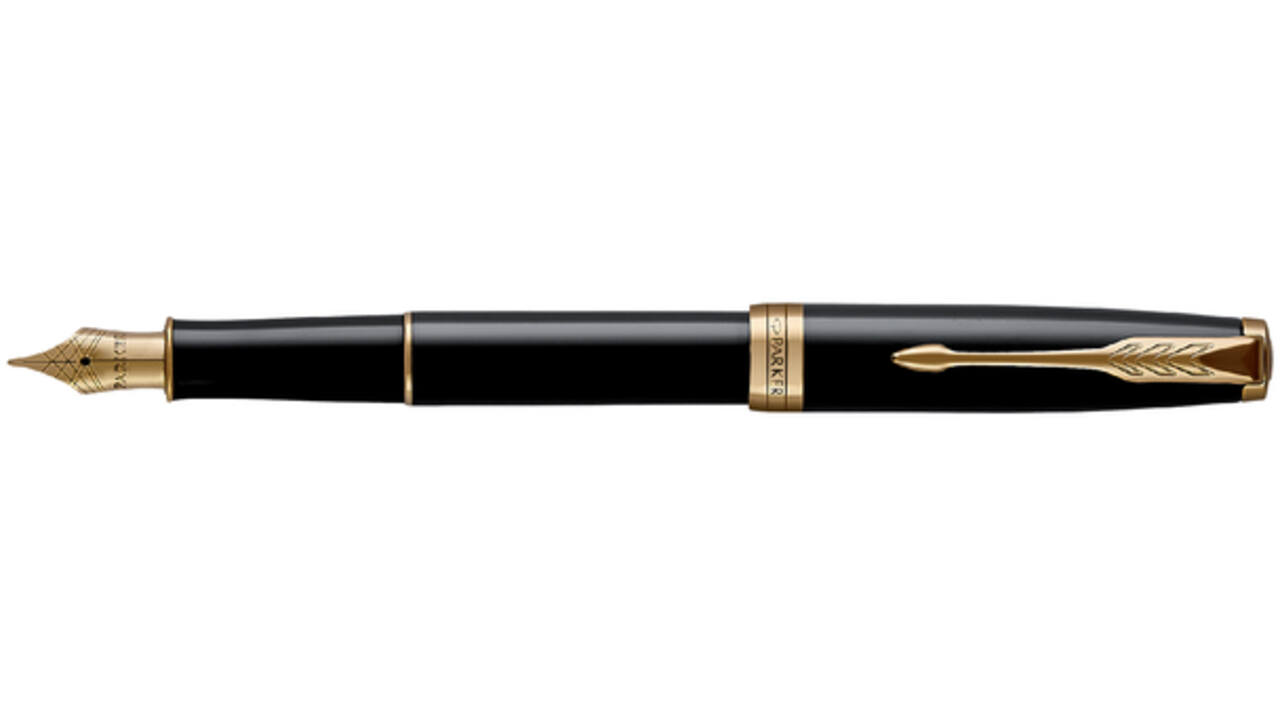 Vulpen Parker Sonnet black lacquer GT medium