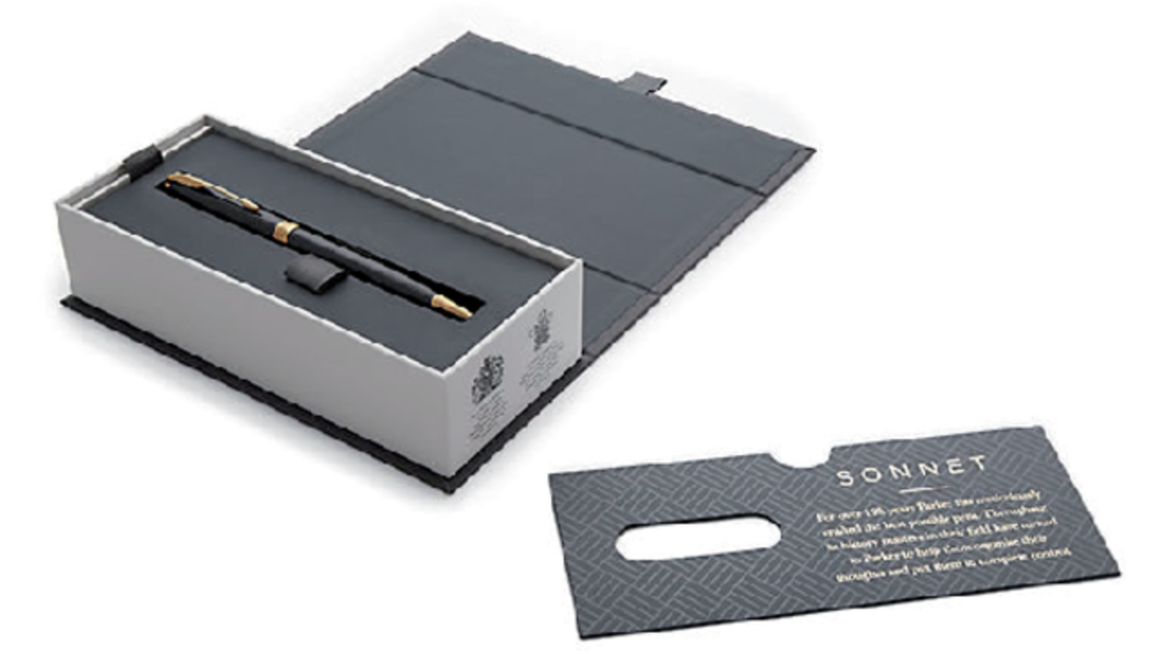 Balpen Parker Sonnet black lacquer GT medium
