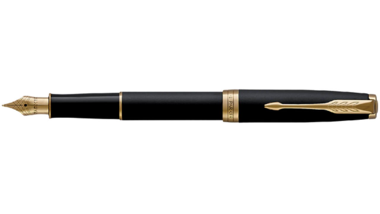 Vulpen Parker Sonnet matte black lacquer GT medium