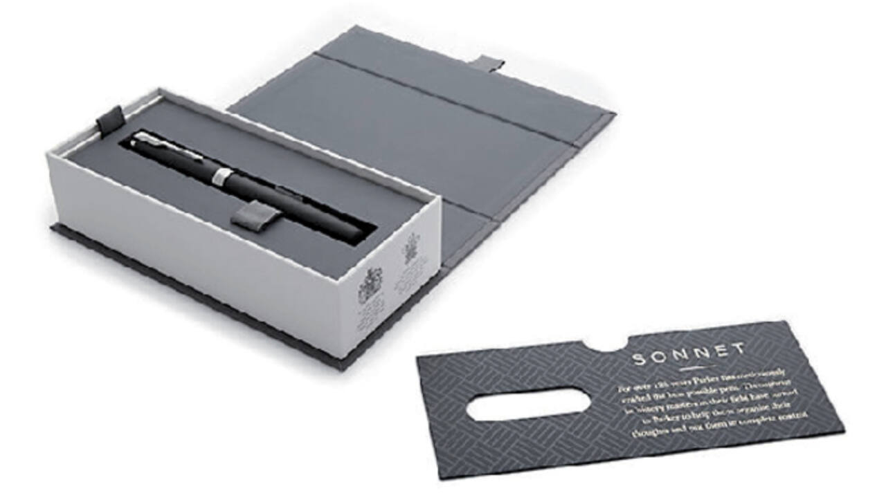 Vulpen Parker Sonnet matte black CT fijn
