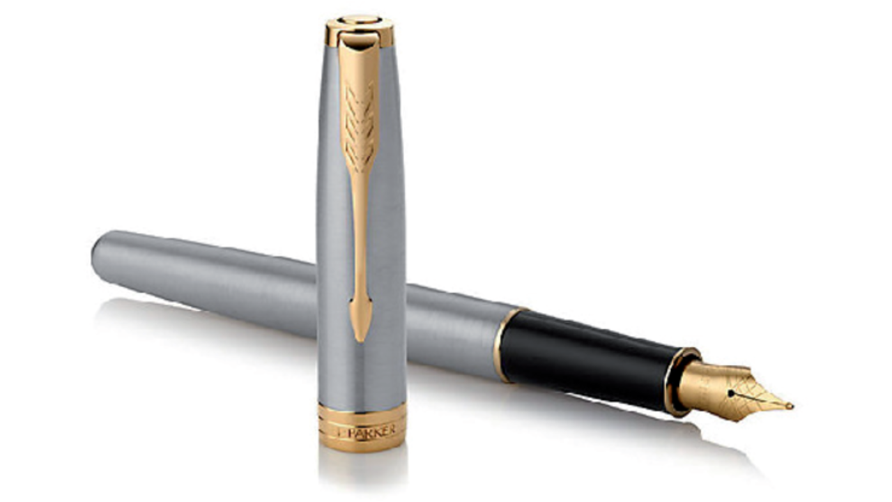 Vulpen Parker Sonnet stainless steel GT fijn