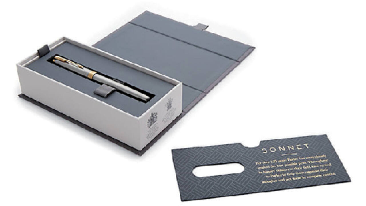 Vulpen Parker Sonnet stainless steel GT fijn