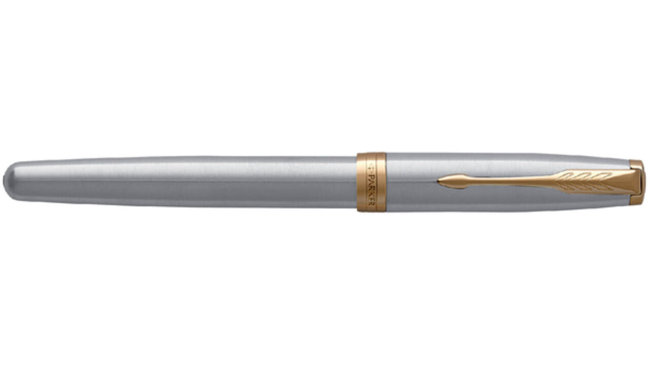 Vulpen Parker Sonnet stainless steel GT fijn