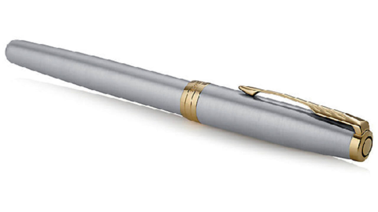 Vulpen Parker Sonnet stainless steel GT fijn