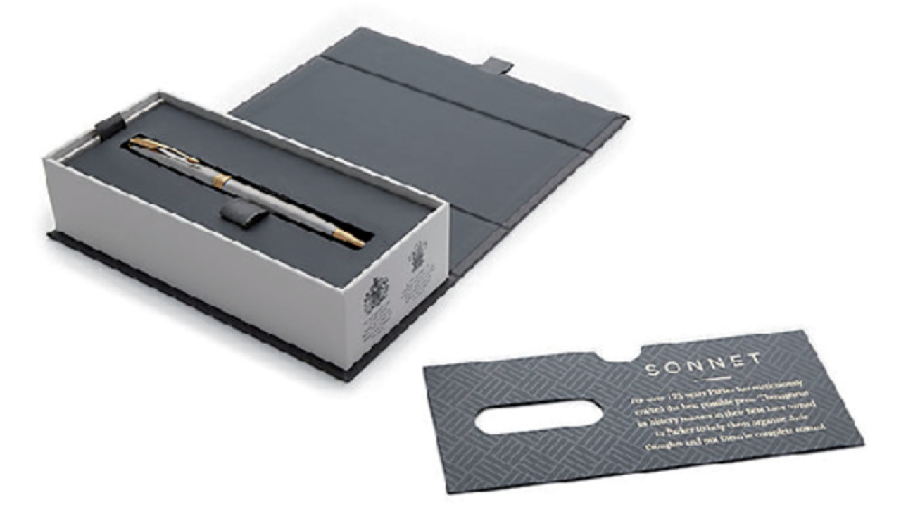 Balpen Parker Sonnet stainless steel GT medium