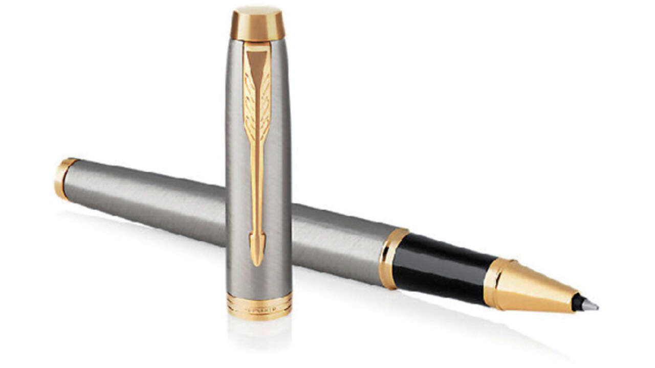 Rollerpen Parker IM brushed metal GT fijn