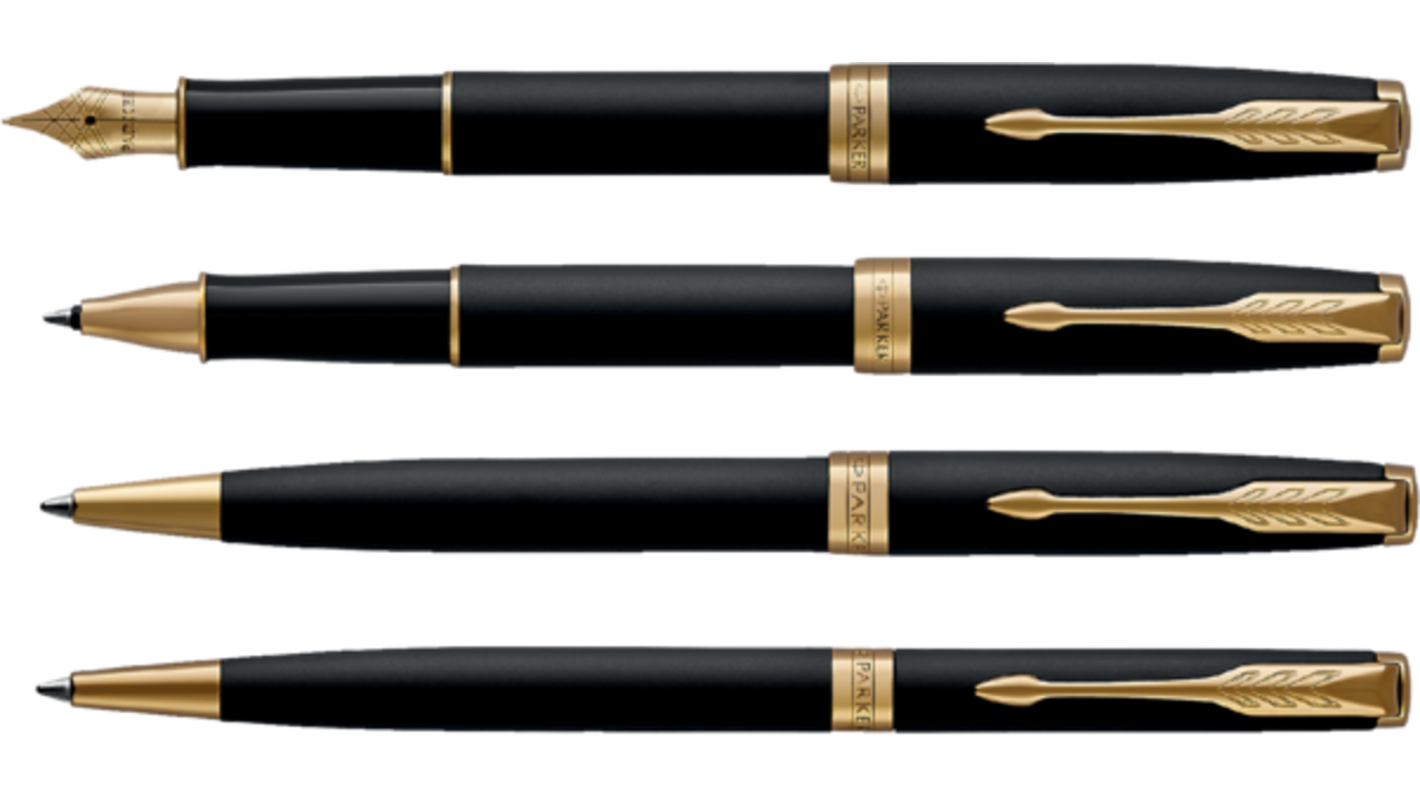 Rollerpen Parker Sonnet matte black GT fijn