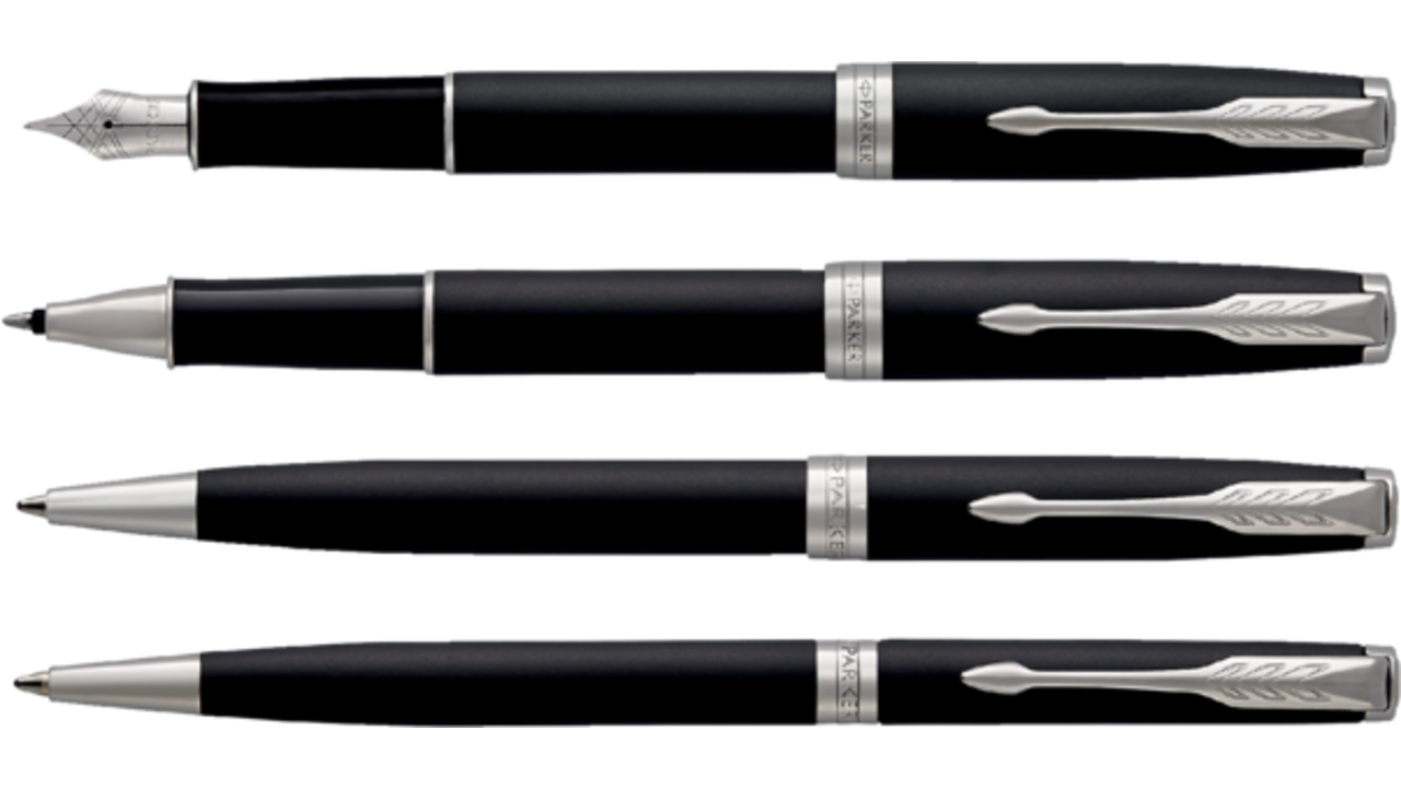 Rollerpen Parker Sonnet matte black CT fijn
