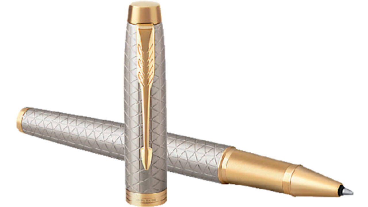 Rollerpen Parker IM Premium warm grey GT fijn