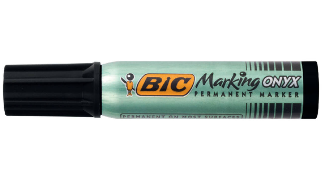 Viltstift Bic 1481 onyx schuin M zwart