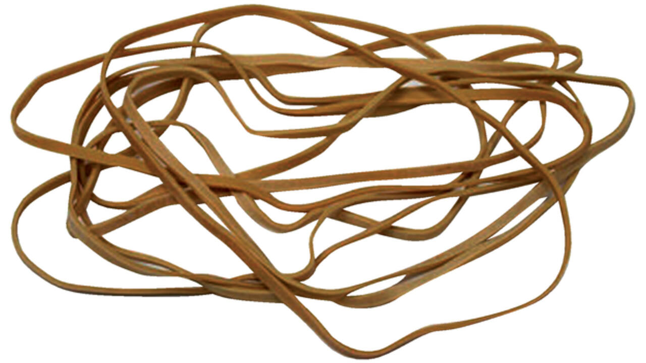 Elastiek Standard Rubber Bands 24 150x1.5mm 50gr 85 stuks bruin