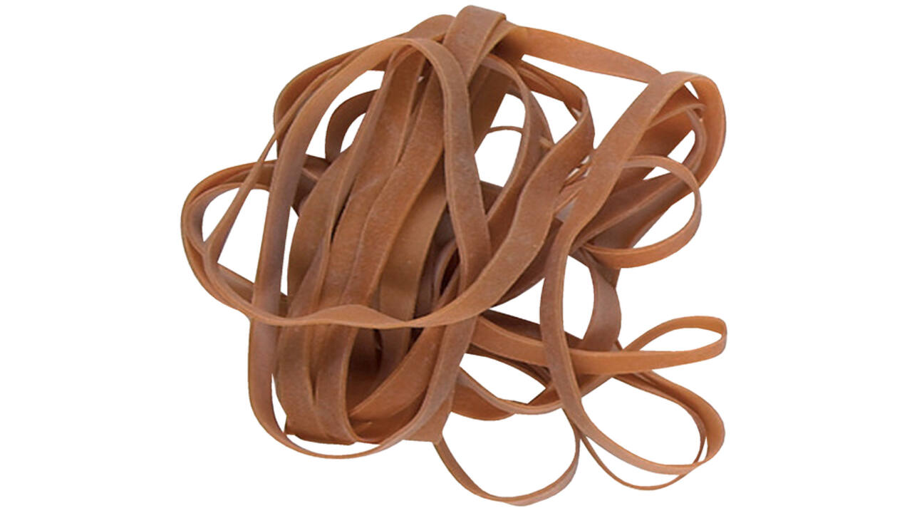 Elastiek Standard Rubber Bands 64 90x5mm 100gr 85 stuks bruin