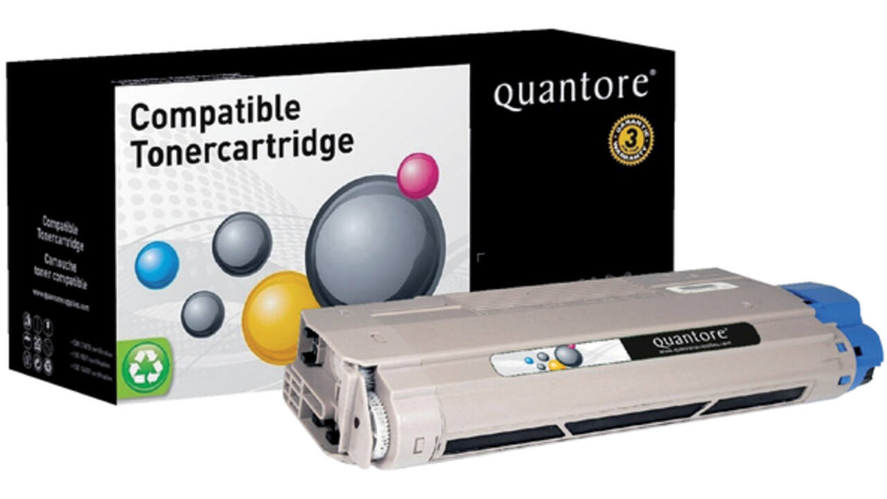 Toner Quantore alternatief tbv Oki 44318608 zwart