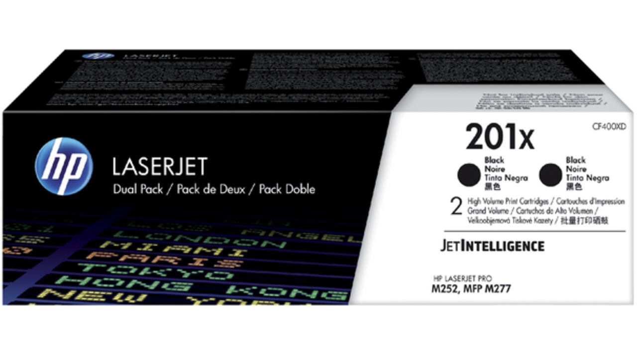 Tonercartridge HP CF400XD 201X zwart 2x