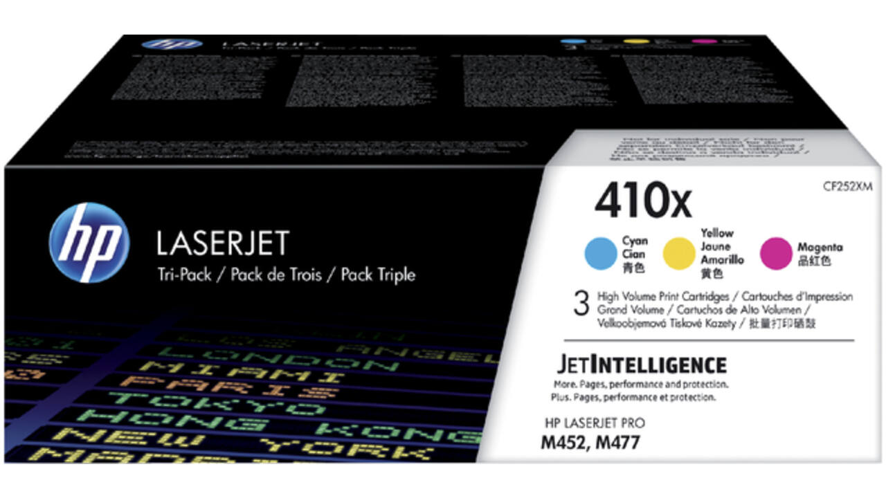 Tonercartridge HP CF252XM 410X 3 kleuren
