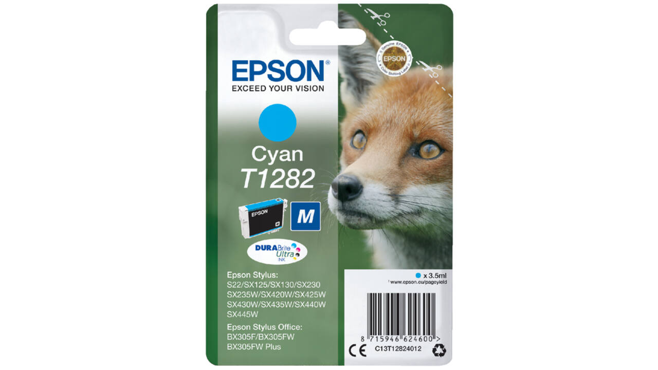 Inktcartridge Epson T1282 blauw