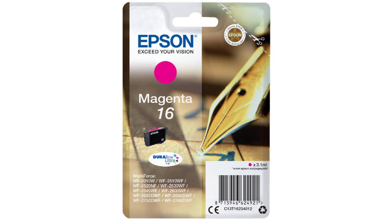 Inktcartridge Epson 16 T1623 rood