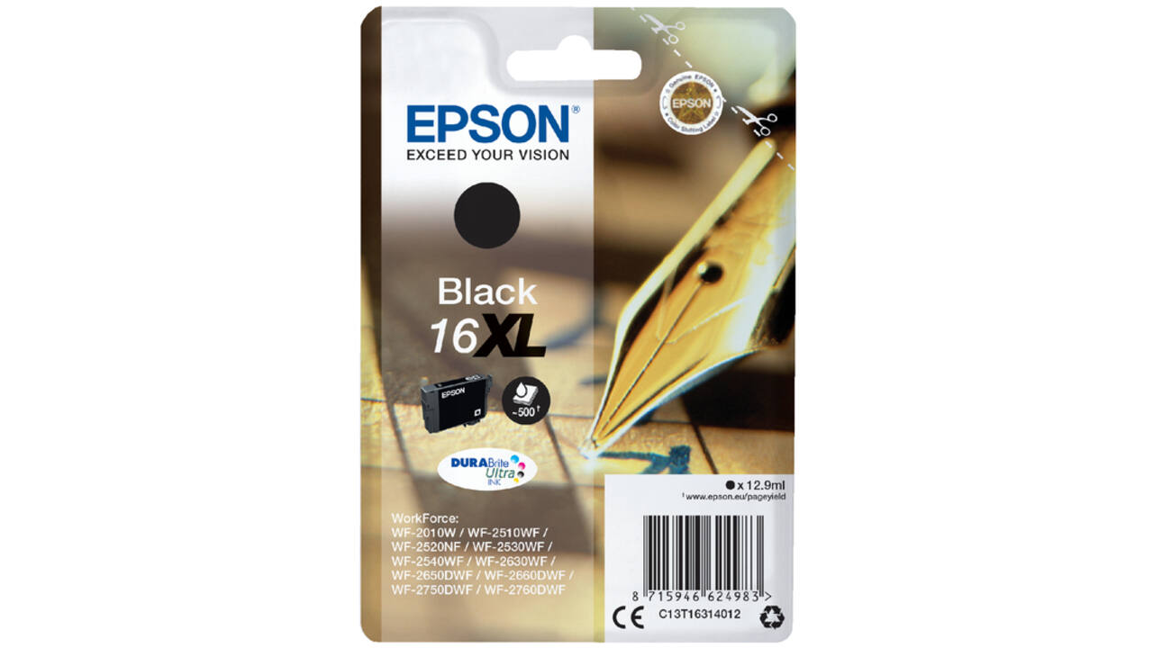 Inktcartridge Epson 16XL T1631 zwart