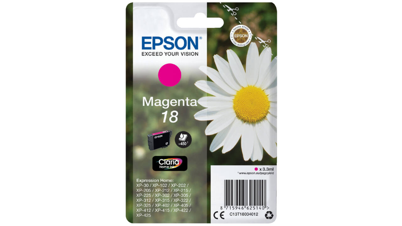 Inktcartridge Epson 18 T1803 rood