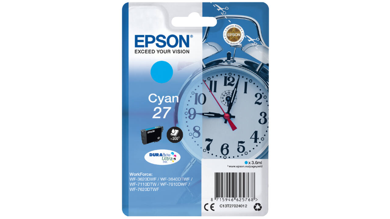 Inktcartridge Epson 27 T2702 blauw