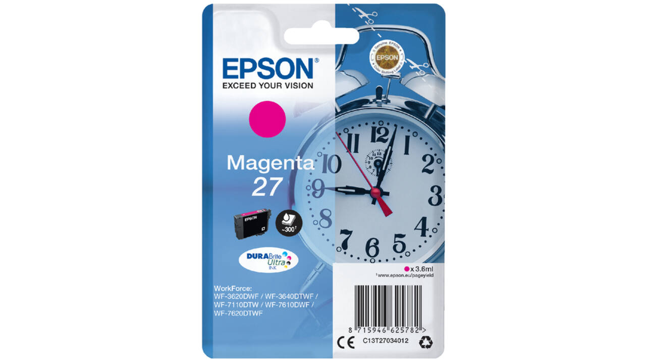 Inktcartridge Epson 27 T2703 rood