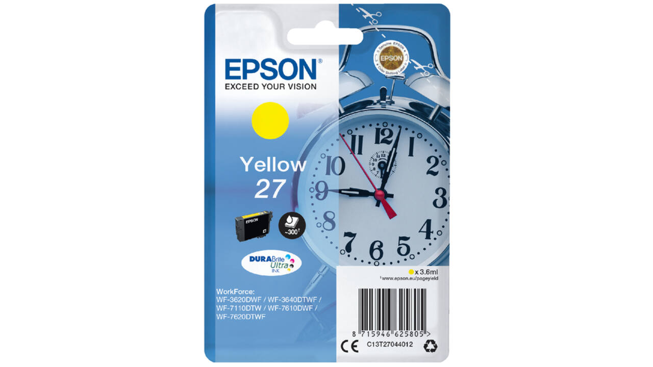 Inktcartridge Epson 27 T2704 geel