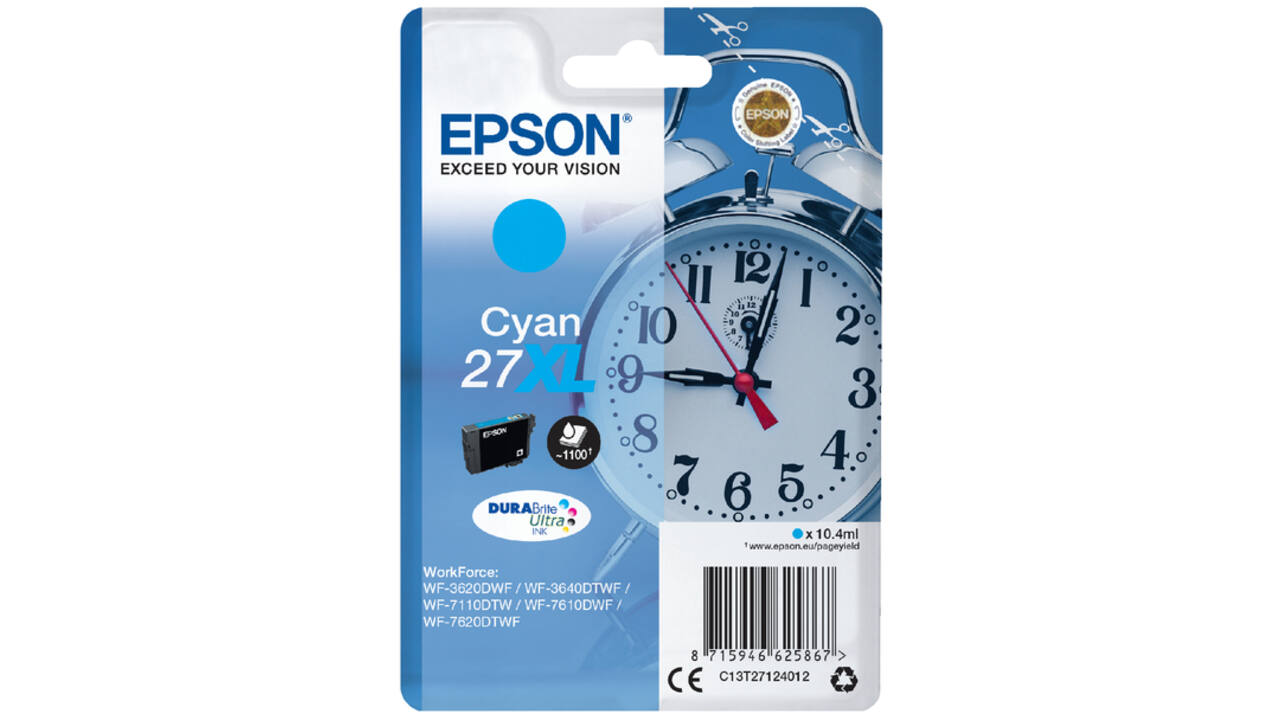Inktcartridge Epson 27XL T2712 blauw