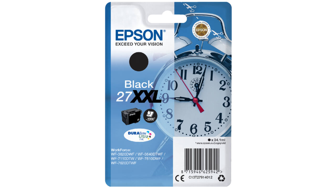 Inktcartridge Epson 27XXL T2791 zwart